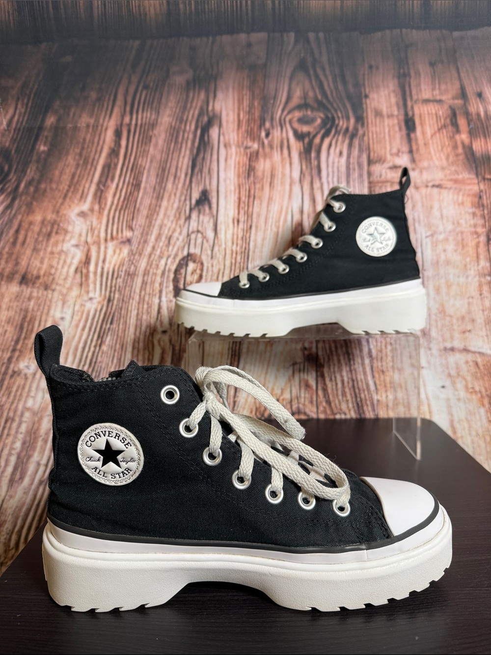 Converse All Star Chuck Taylor Lugged Chunky Platform Boots Youth Girls Sz 4
